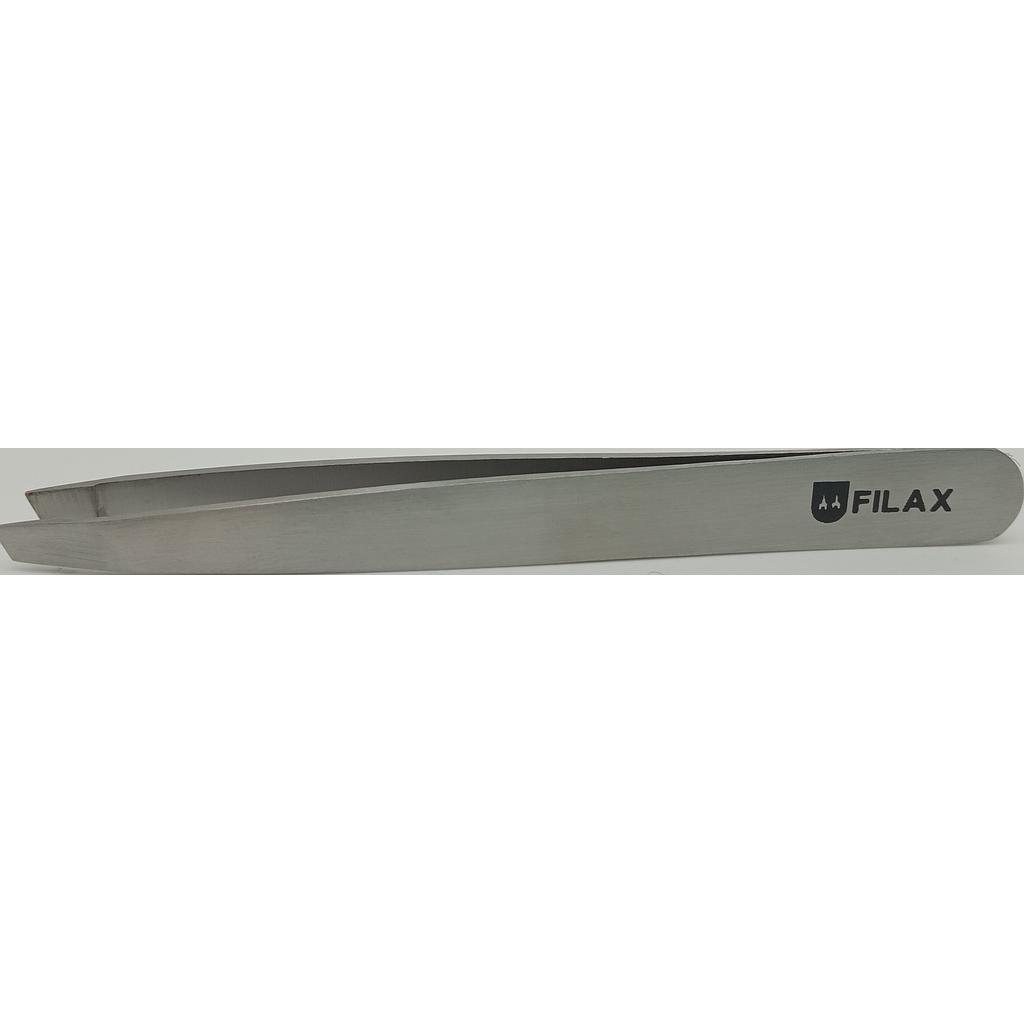 Filax Pinzetta Inox Professional Punta Obliqua 8 cm