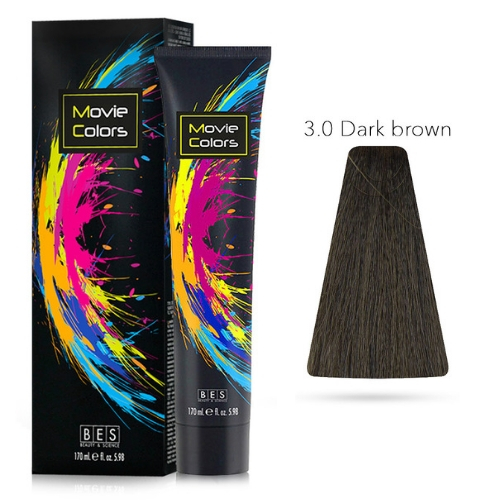 Bes Movie Colors - Colorazione Diretta Nuova Formula - DARK BROWN