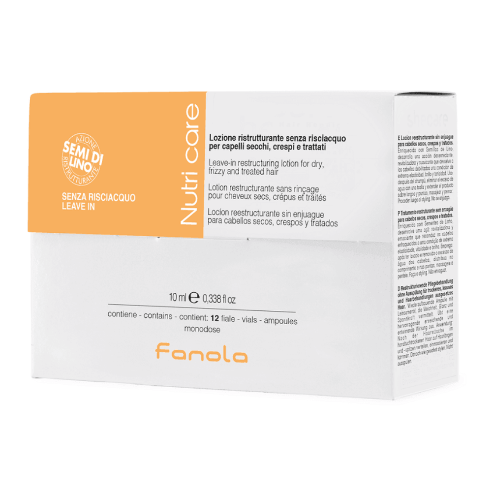 Fanola Nourishing Lozione Ristrutturante S/Risciacquo 12 x 10 ml