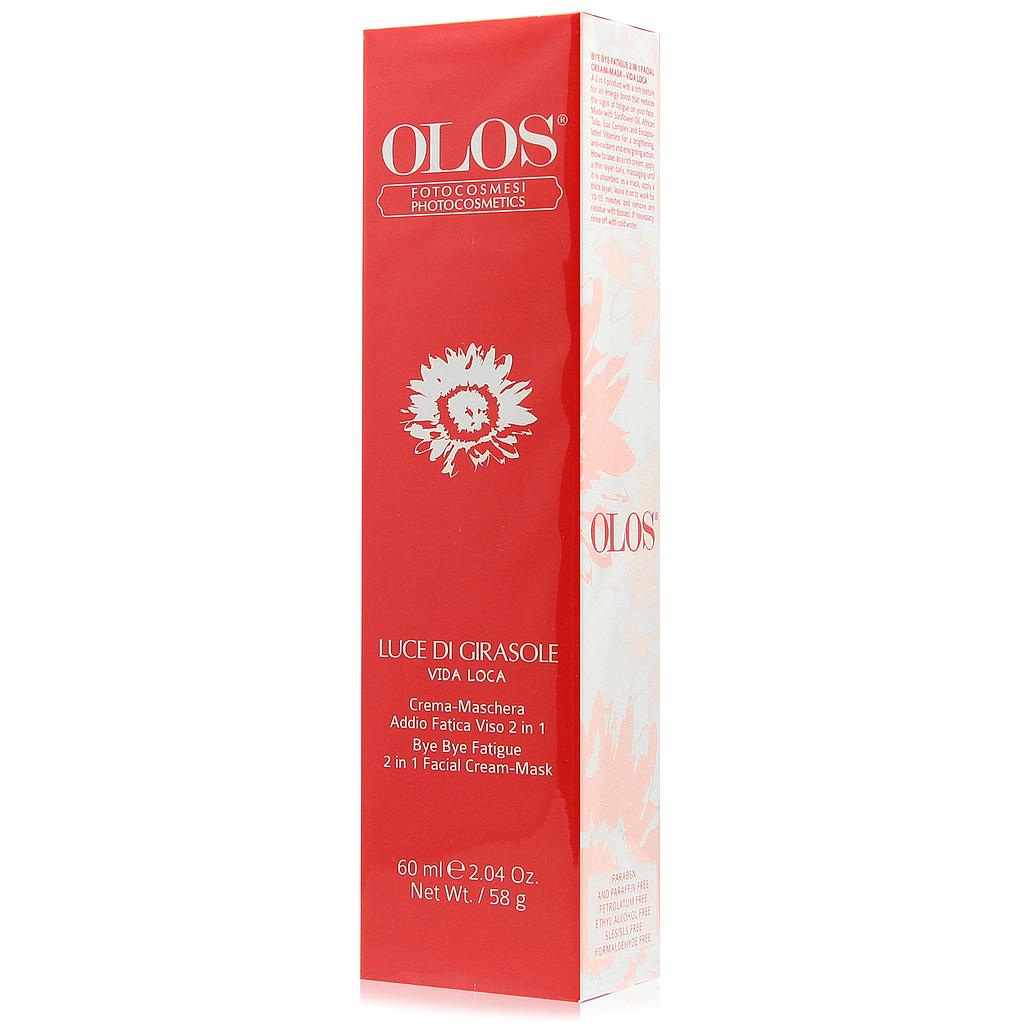Olos Luce di Girasole Vida Loca Crema-Maschera Addio Fatica Viso 2 in 1