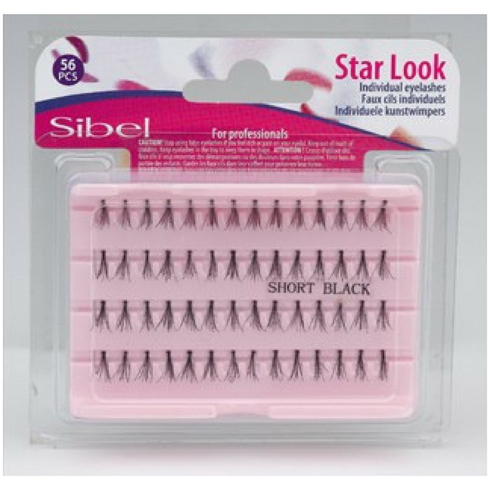 Sibel Ciglia Finte "Star Look" Short Black